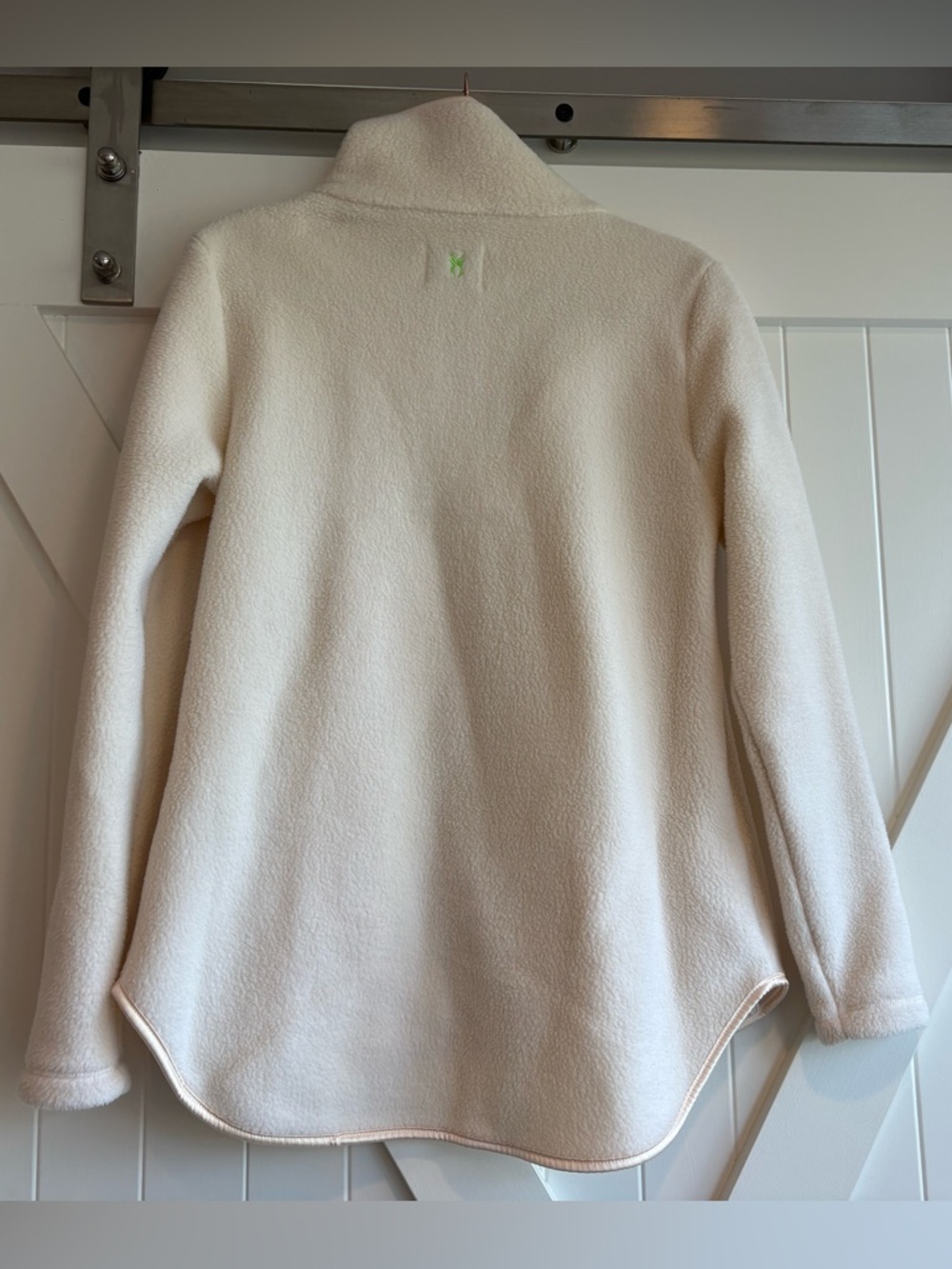 Dudley Stephens Laurel Pullover Sherpa Fleece in Cream, Size Small - Picture 5 of 5